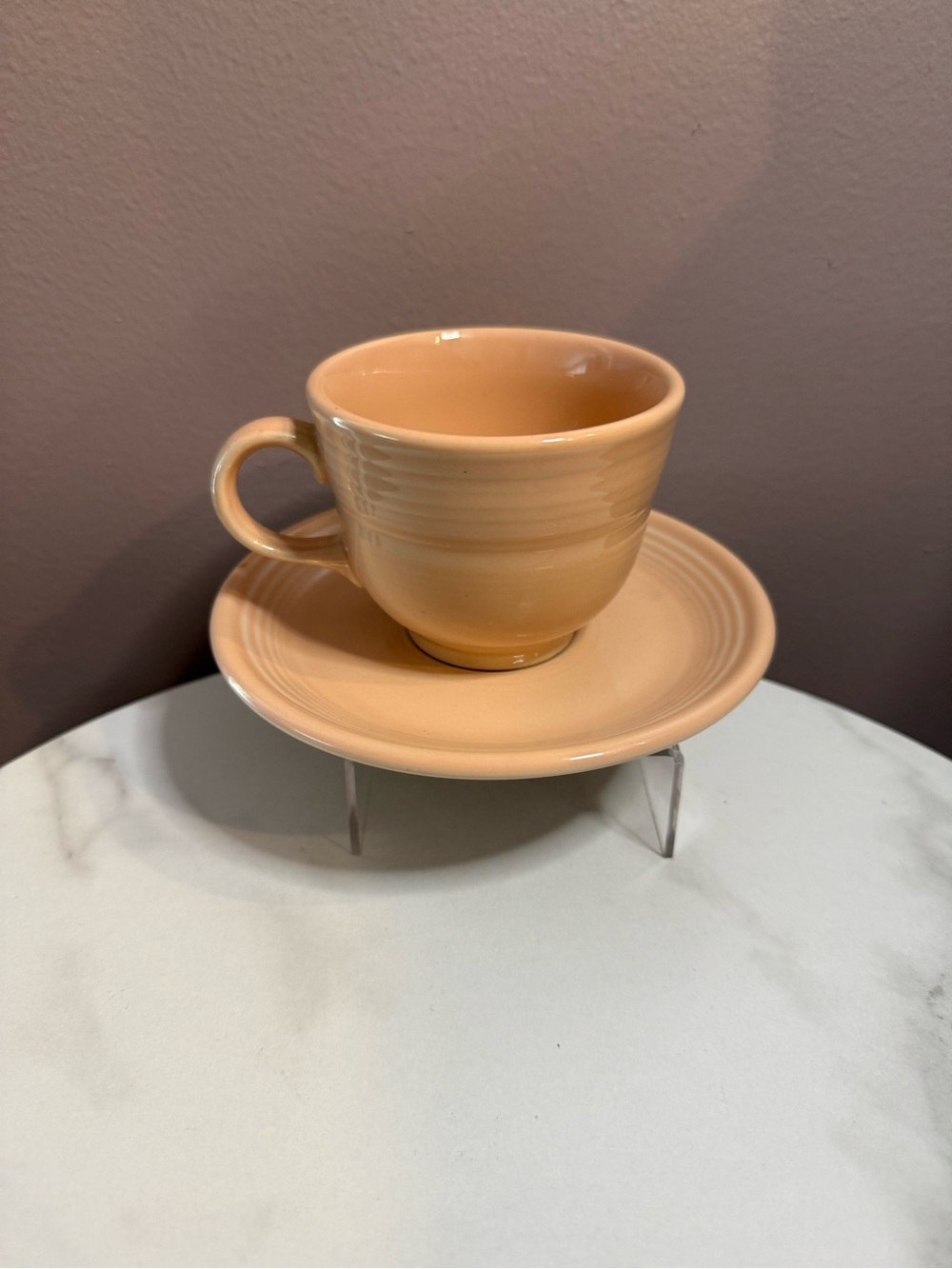 Fiesta Apricot Cup and Saucer